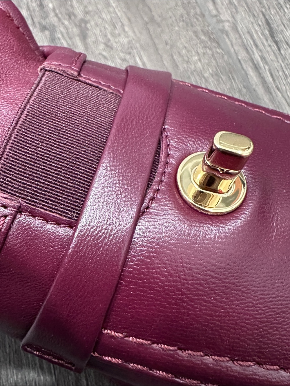 NEW 2026 CHANEL BURGUNDY LEATHER LOAFERS OXFORD SHOES GOLD STRASS CC TURNLOCK 37 - Picture 11 of 16